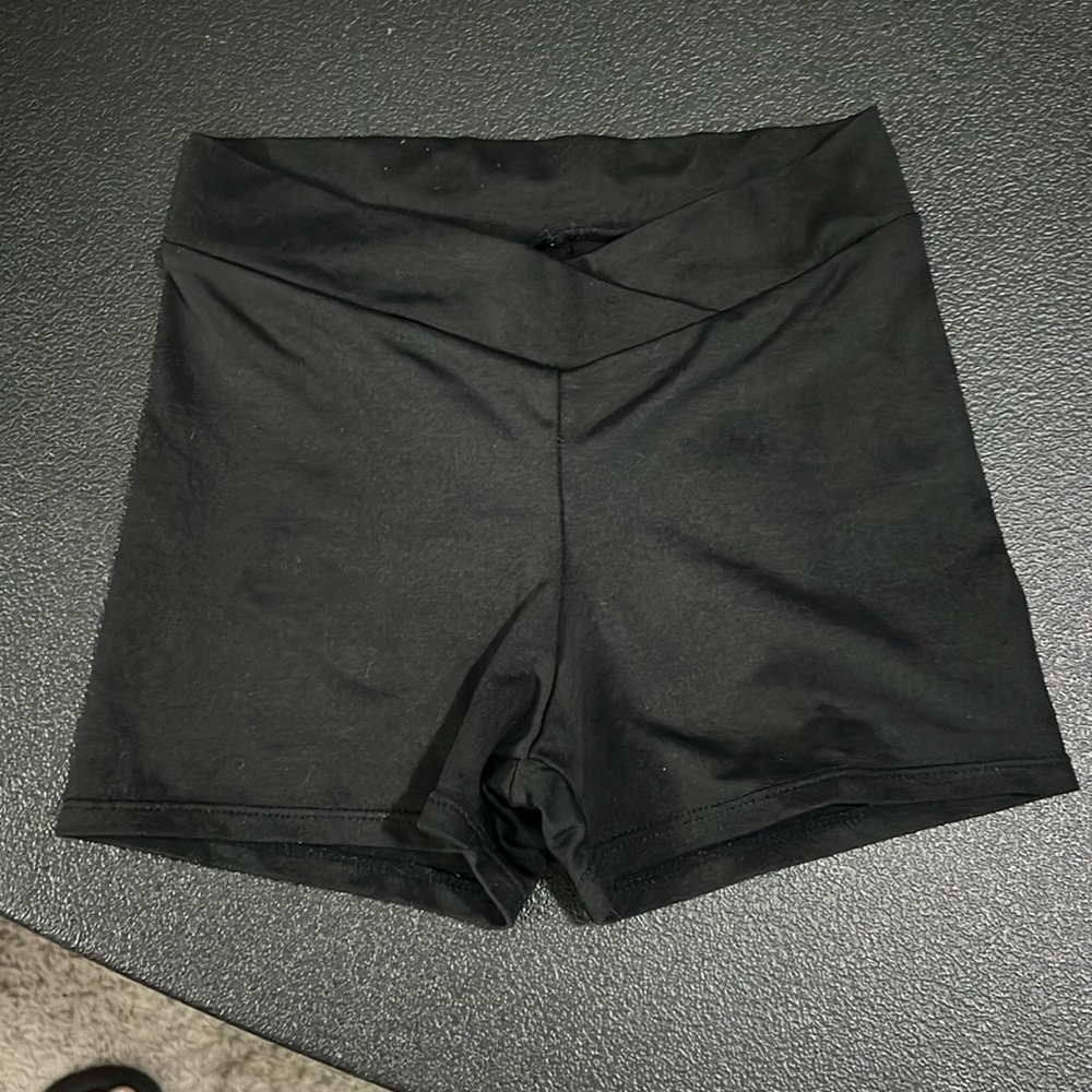 Motionwear Black Dance Shorts Booty Shorts. MC EUC